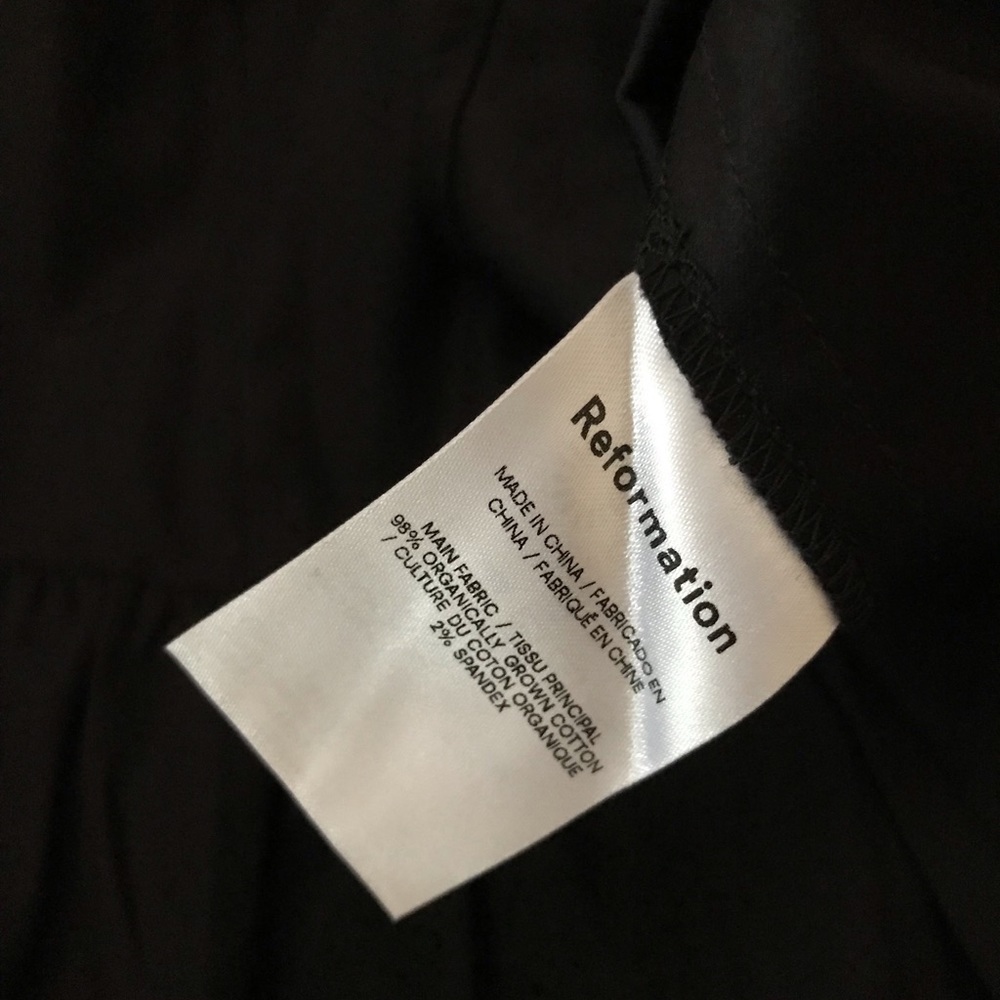 “Sale” Reformation Cyprus Dress in Black - Picture 5 of 5